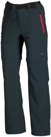 Neu CMP Damen Zip Off Stretch Wanderhose