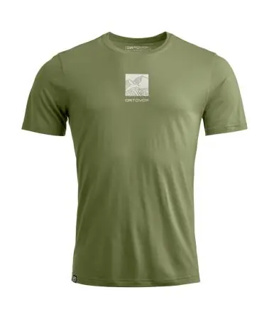 Ortovox Herren 120 Cool Tec Abstract Funktions T-Shirt Geprüft