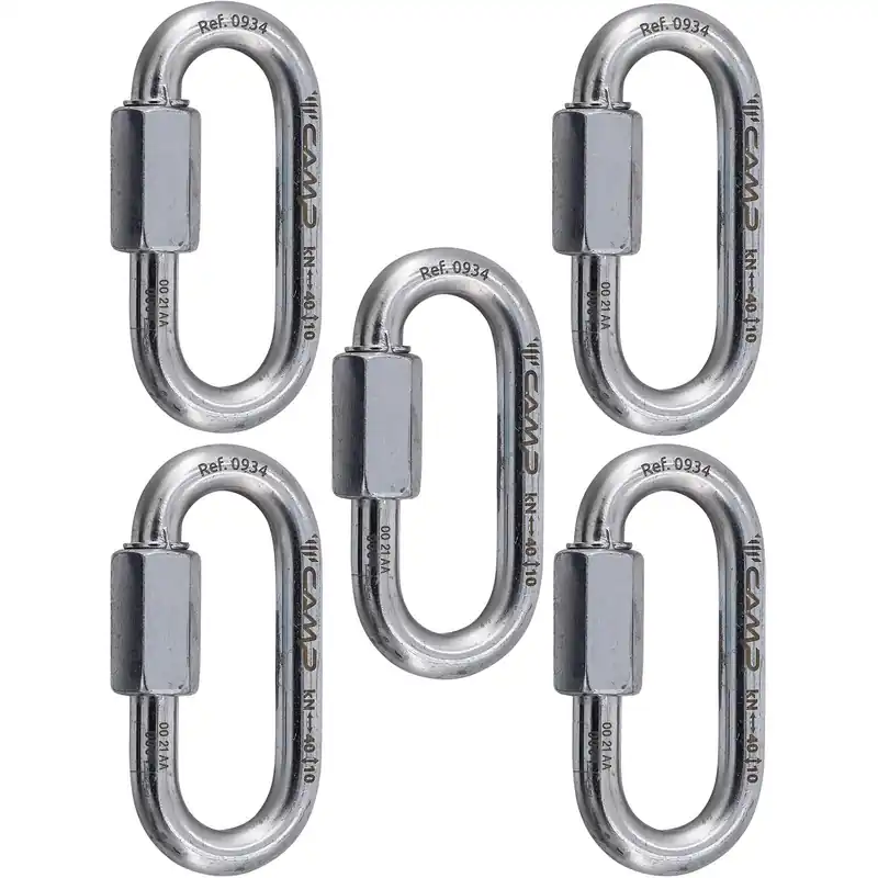 Solange Der Vorrat Reicht C.A.M.P. Oval Quick Link Steel 8 mm 5er Set- Schließring