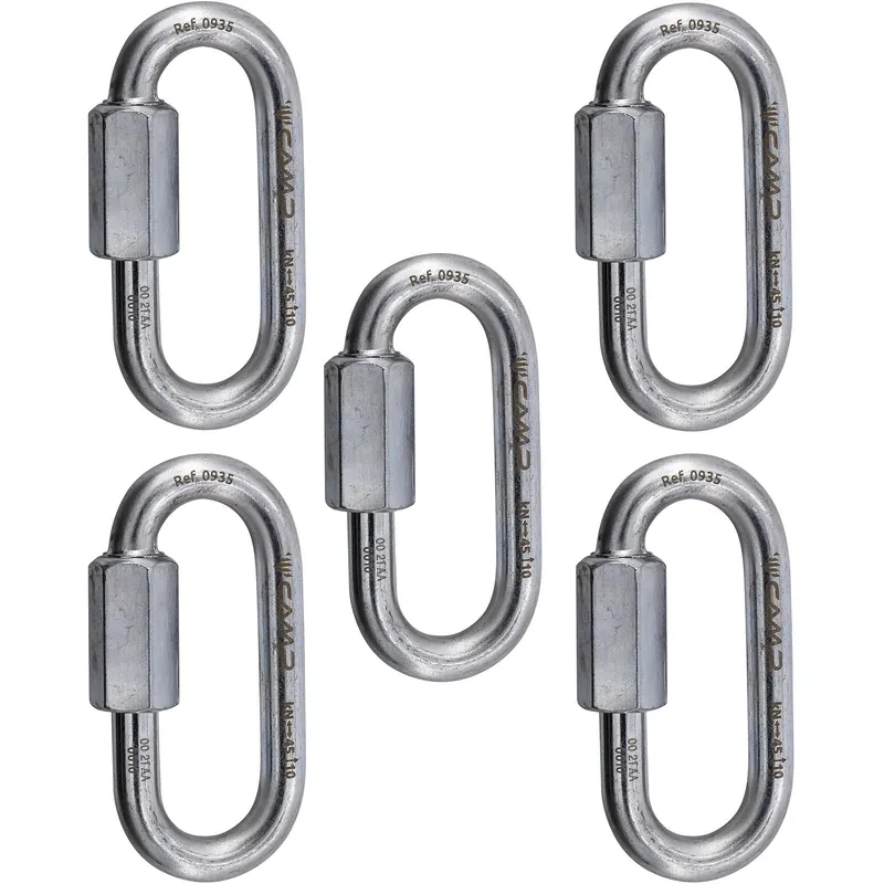 Angebot C.A.M.P. Oval Quick Link Steel 10 mm 5er Set- Schließring