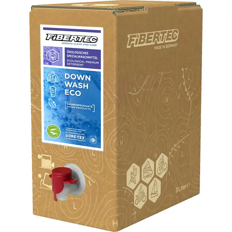 Must-Have FIBERTEC Down Wash Eco Bag in Box 3 Liter- Spezialwaschmittel Daunen
