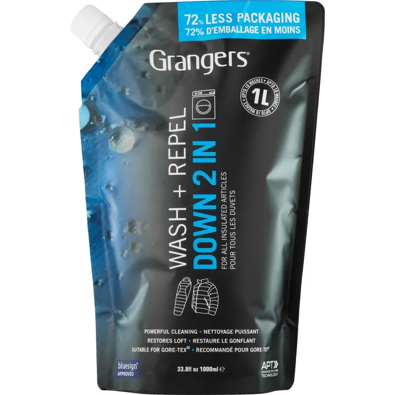 Beliebt Grangers 2in1 Wash & Repel Down - Waschen & Imprägnierung Daunen - 1 Liter