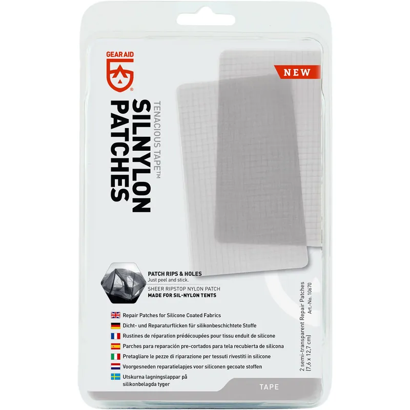 GearAid Tenacious Tape Silnylon Patches - Sil-Nylon Reparaturflicken Sonderaktion