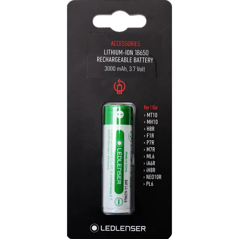 Garantierte Lieferung Ledlenser Lithium-Ionen Rechargeable Battery 3,7 V / 3000 mAh - Ersatzbatterie