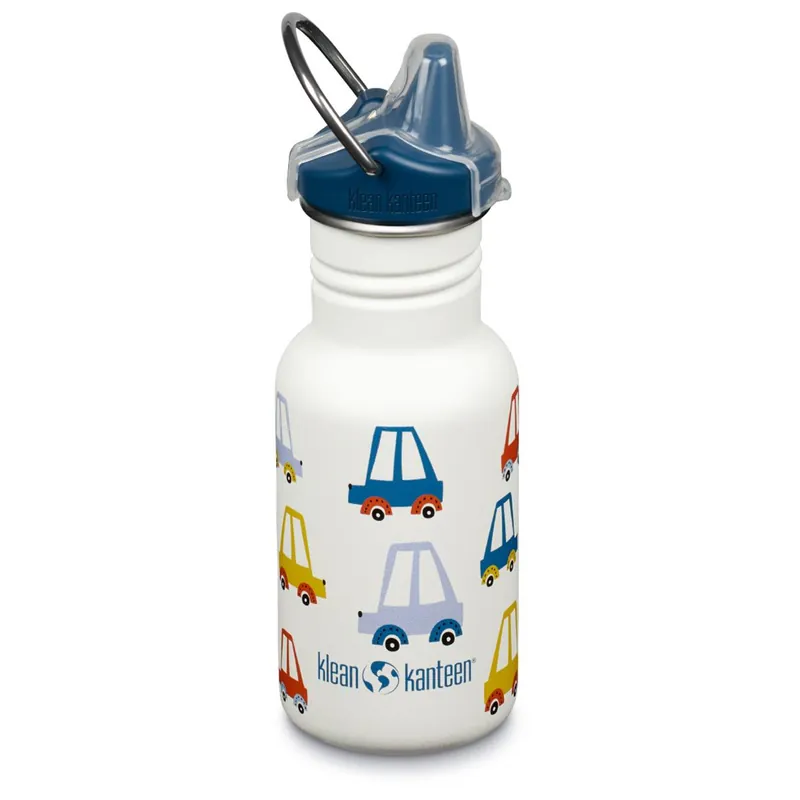 Abverkauf Klean Kanteen Trinkflasche Kid Classic Sippy Cap 355ml Edelstahl-- Farbe: cars