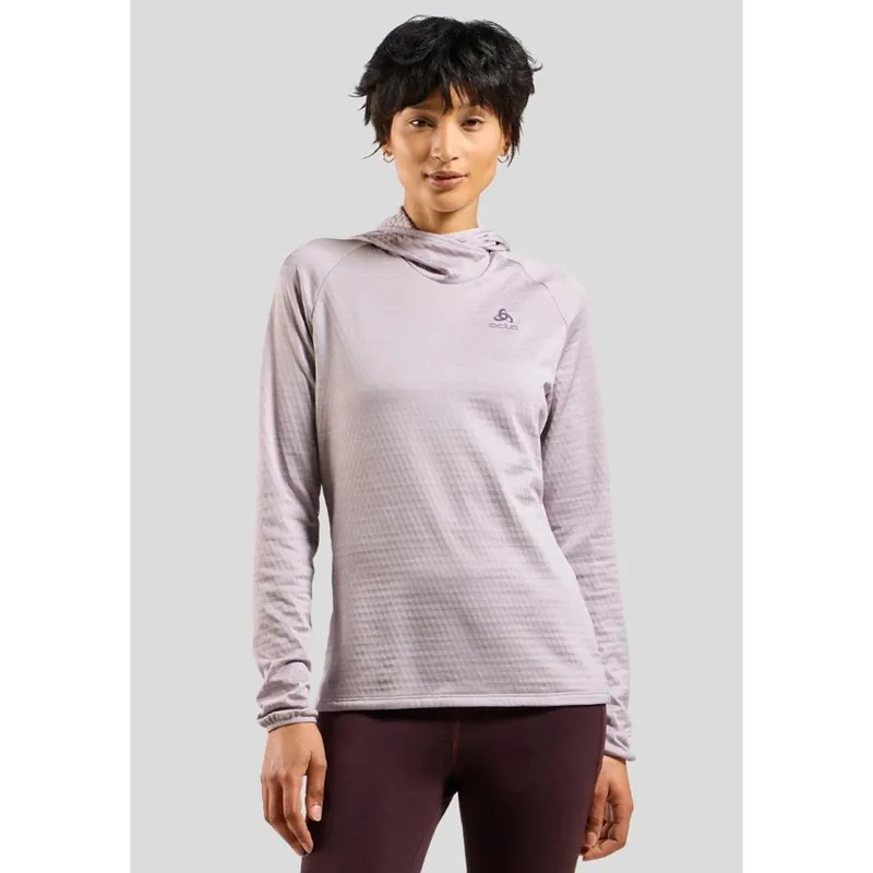 Direkt Vom Hersteller Odlo - Damen Run Easy Mid Layer Hoody - misty lilac melange- Damen-- Gr.: XL