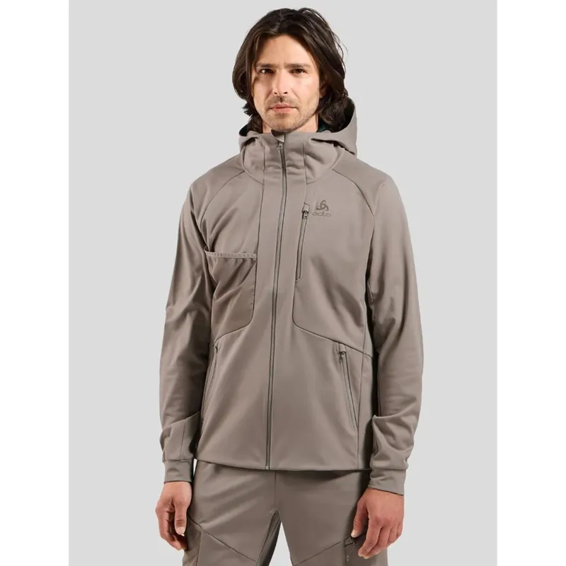 Odlo - Winddichte Zeroweight X-Warm Langlaufjacke- Cinder - Herren-- Gr.: XL Billig