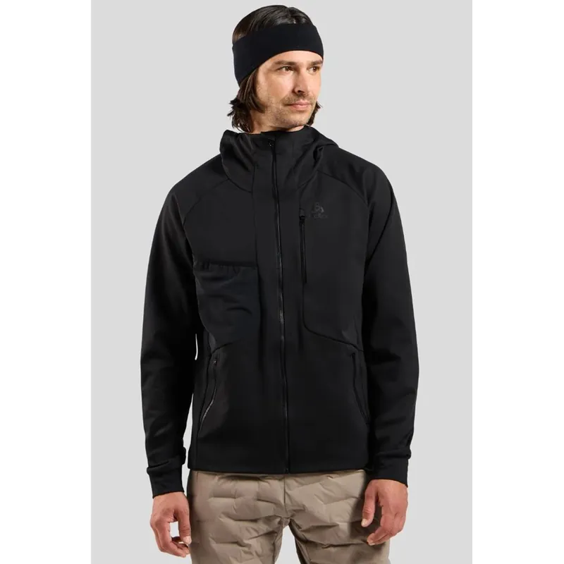 Odlo - Winddichte Zeroweight X-Warm Langlaufjacke - Black - Herren-- Gr.: L Finale Aktion