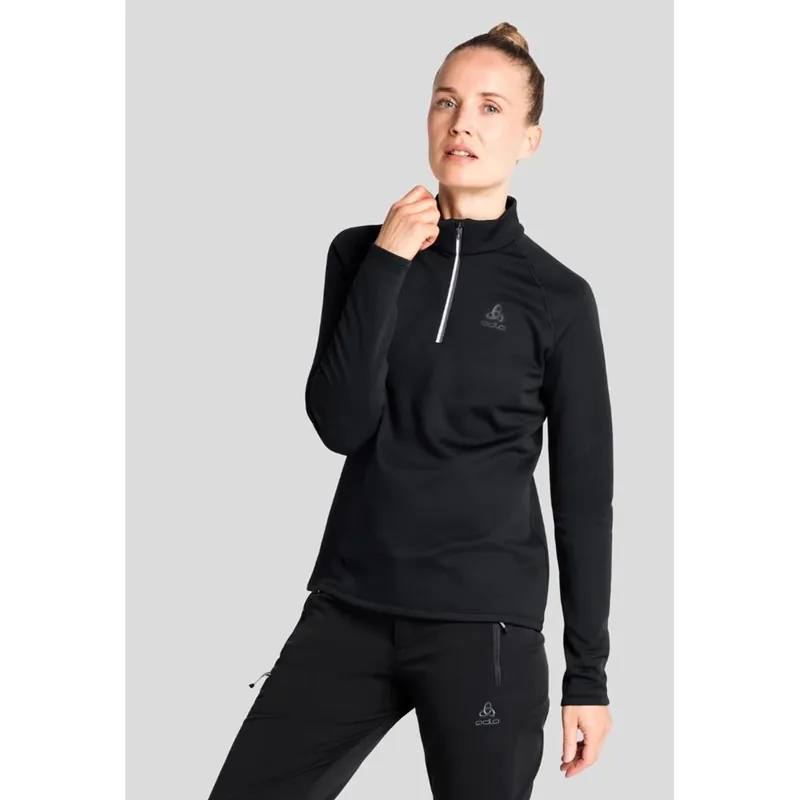 Rabatt Odlo - Besso Mid Layer mit Halbrei?verschluss - Black - Damen-- Gr.: L