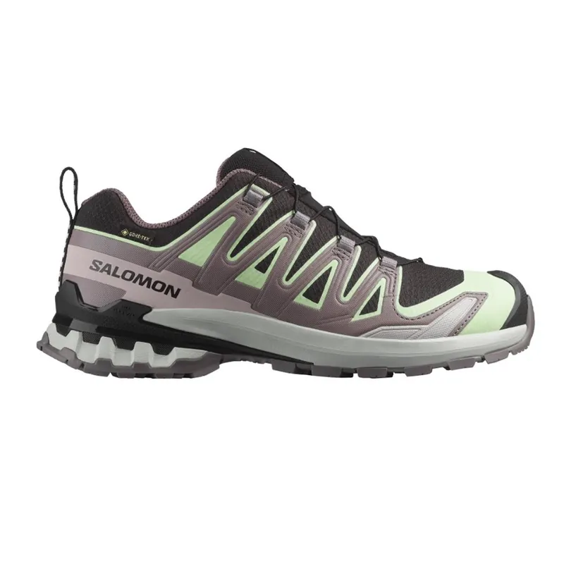 Highlight Salomon XA PRO 3D V9 GORE-TEX Black / Patina Green / Gray Violet Damen-- Gr. UK: 8,5