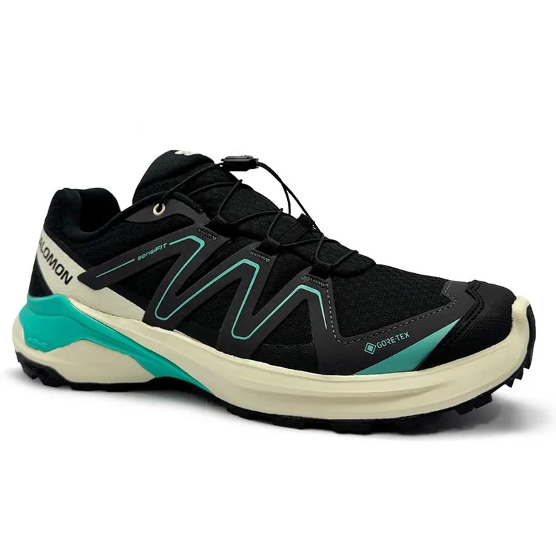 Salomon Examotion GTX W - black/almond milk/waterfallen-- Gr. UK: 8 Knallerangebot