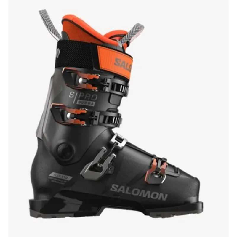 Mega-Angebot Salomon S Pro Supra 110 All Mountain-Schuhe Herren Black / Dark Grey met. / Orange Tiger-- MP: 27