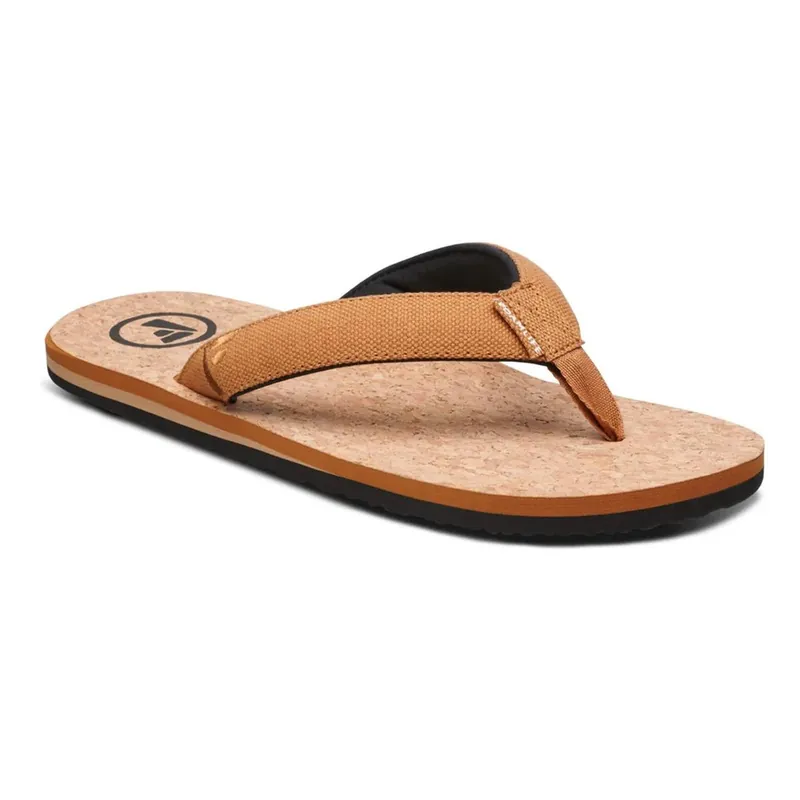 FoamLife Mully Cork Mens Flip Flops tan-- Gr. UK: 10 Mega-Angebot