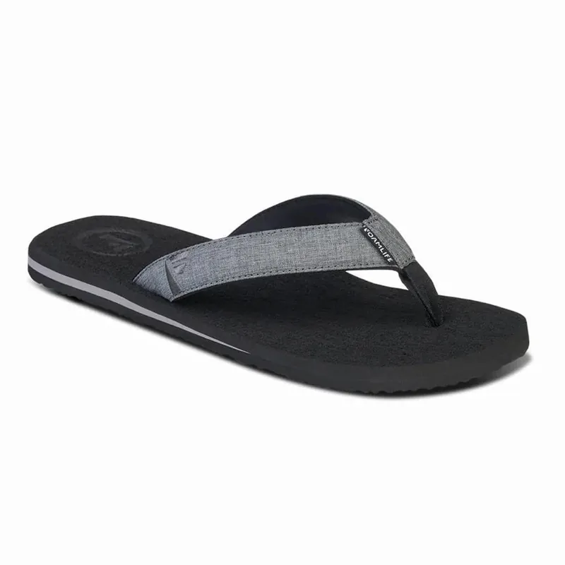 Heißes Angebot FoamLife Sharrp Mens Flip Flops black-- Gr. UK: 12