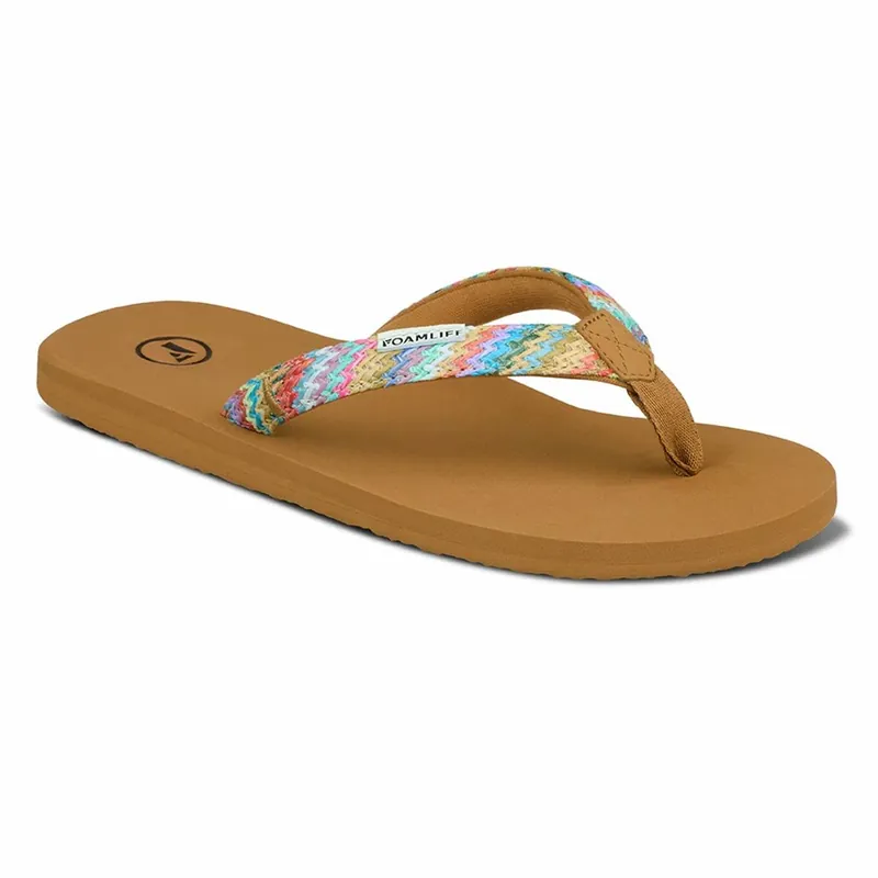 Jetzt Kaufen FoamLife K Bay Womens Flip Flops latte brown-- Gr. UK: 5