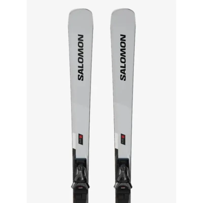 Neu Im Sortiment Salomon S / MAX 12 (AND MI12) Pisten-Ski-Set, Unisex Silver Met. / Black / White-- Länge: 180