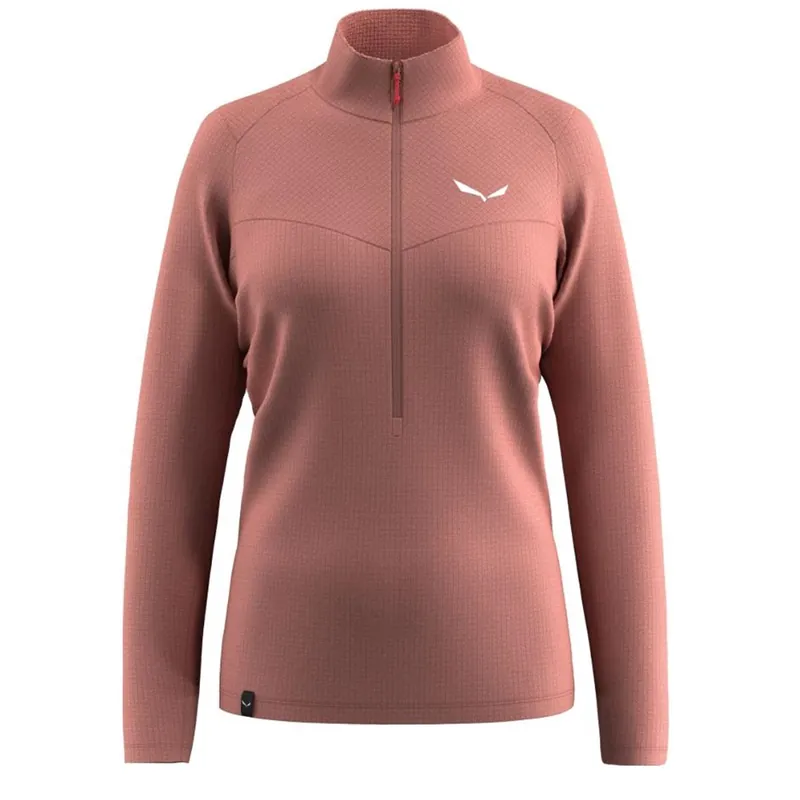 Letzte Chance Salewa Puez Cammino Polarlite Half Zip Jacke Women desert pink-- Gr.: 38