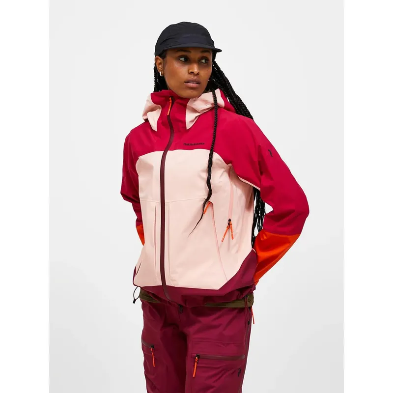 Peak Performance Damen Vislight Gore-Tex C-Knit 3L Shell Jacke Tech Burgundy/ Peach Fuzz-- Gr.: XS Expressversand