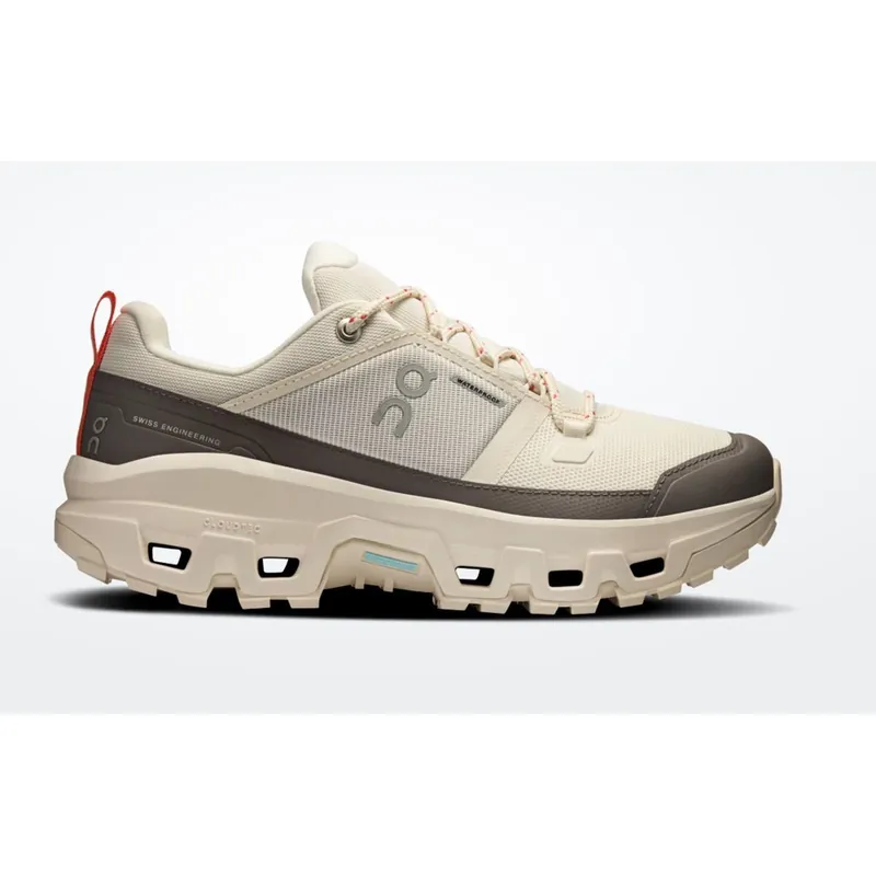 Geprüft ON Cloudrock Low Waterproof Ivory/Ivory Damen-- Gr.: 40