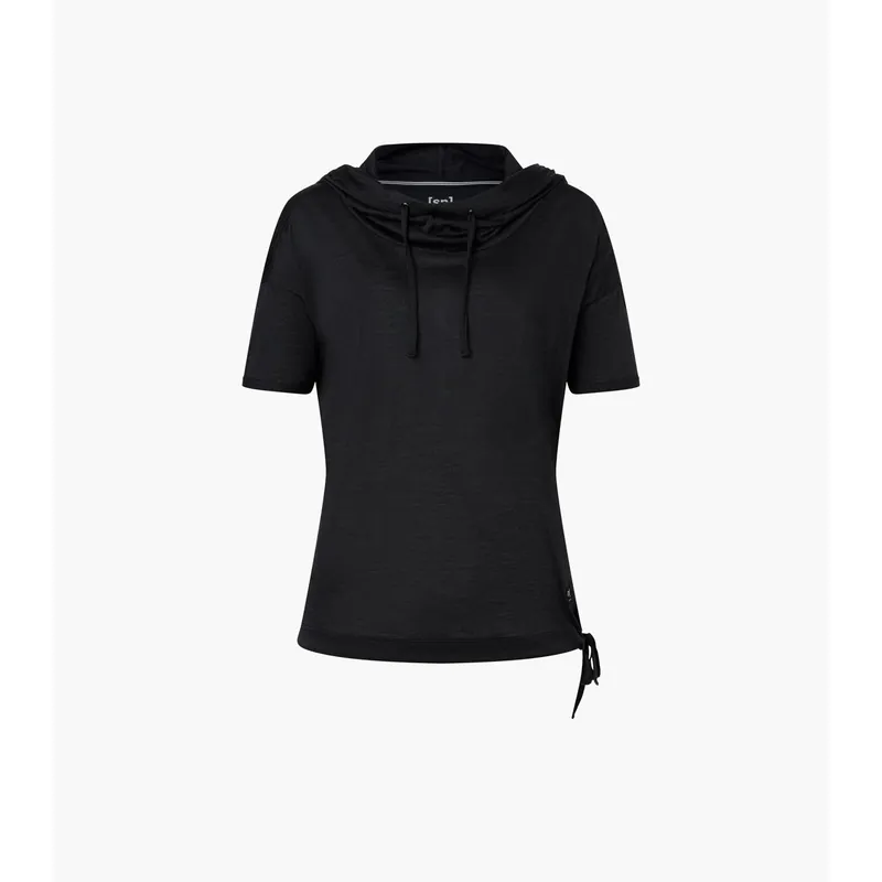 Neue Ware Super Natural Justshort Hoodie jet black Damen-- Gr.: M