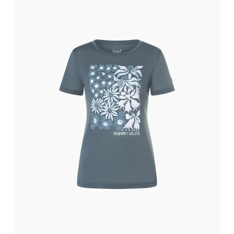 Super Natural Mat is Tee turbulence blue various Damen T-Shirt-- Gr.: XS Neuheit