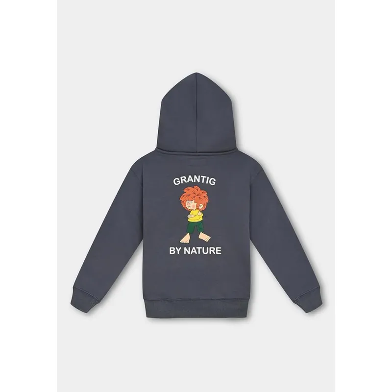 Bavarian Caps - Hoodie "Grantig by nature" - graublau, v2 (Kinder)-- Gr.: 5-6 J Direkt Vom Hersteller