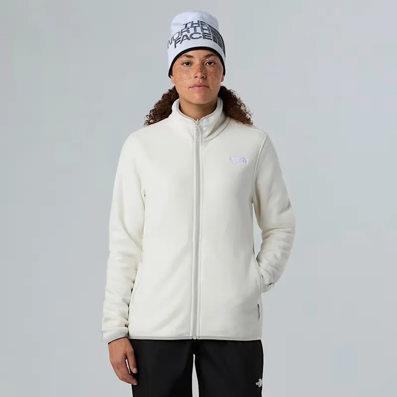The North Face Damen Glacier Fleece mit durhcgehendem Reißverschluss White Dune-- Gr.: S Neu