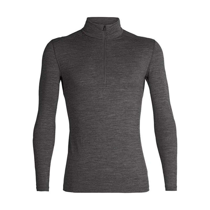 Icebreaker Merino 200 Oasis Half Zip Langarmshirt Herren gritstone heather-- Gr.: XXL Wochenendangebot