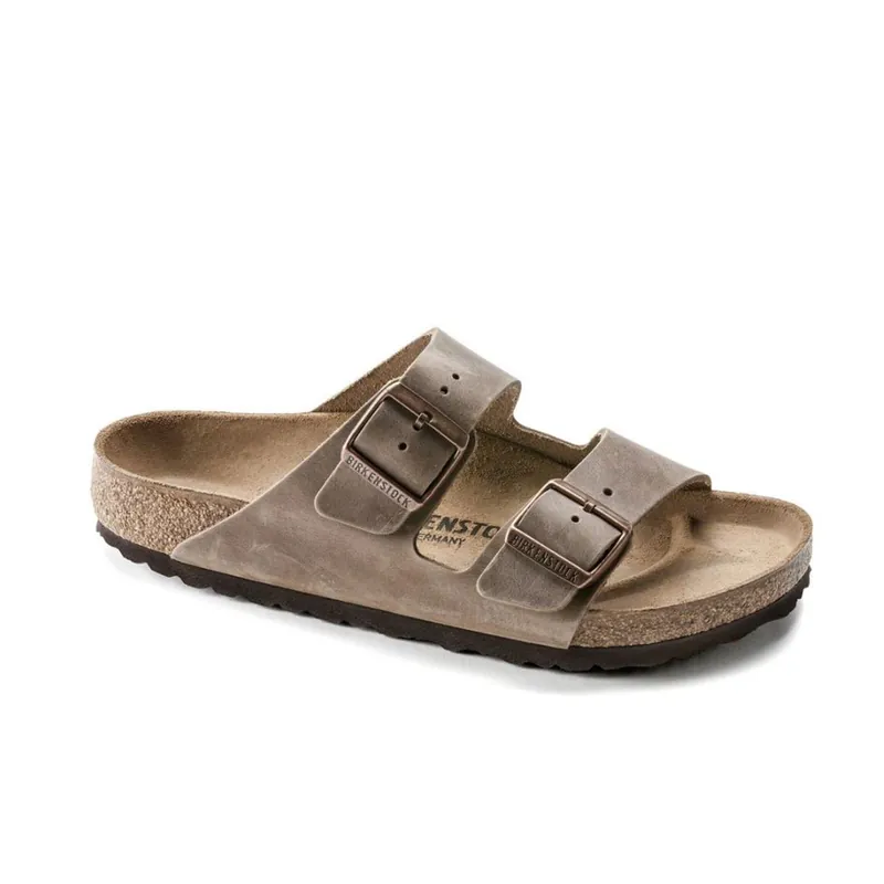Ausverkauf Birkenstock Arizona Nubukleder geölt schmal tobacco brown Unisex-- Gr.: 42