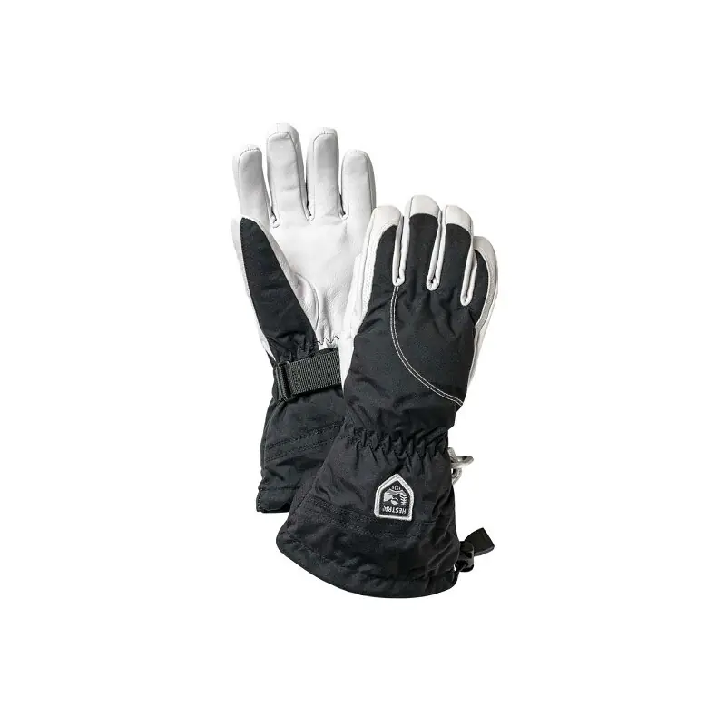 Billig Hestra Heli Ski Female - 5 Finger black offwhite