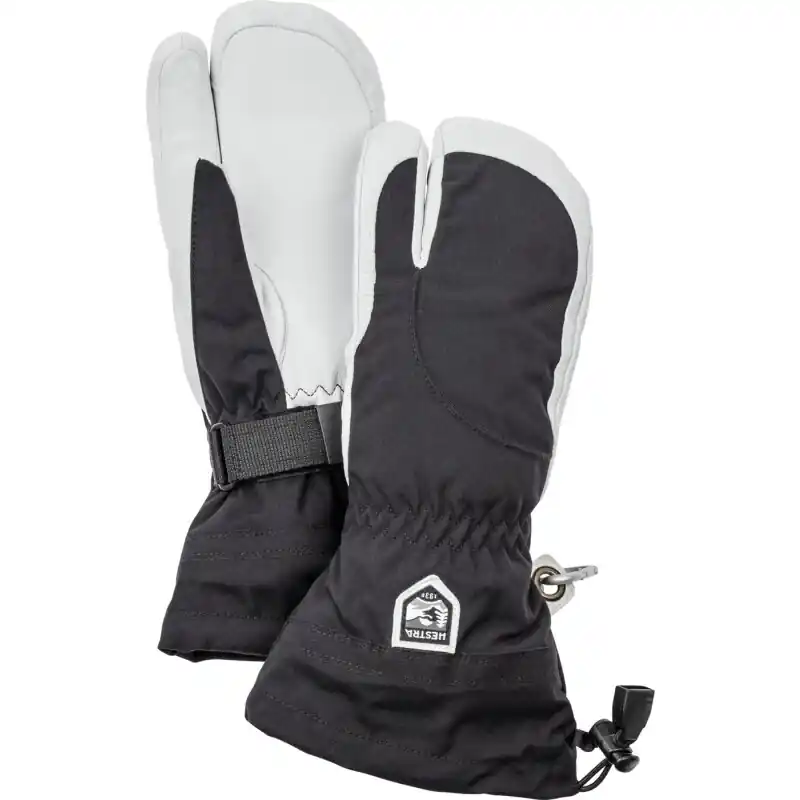 Rabatt Hestra Heli Ski Female - 3 Finger black/offwhite