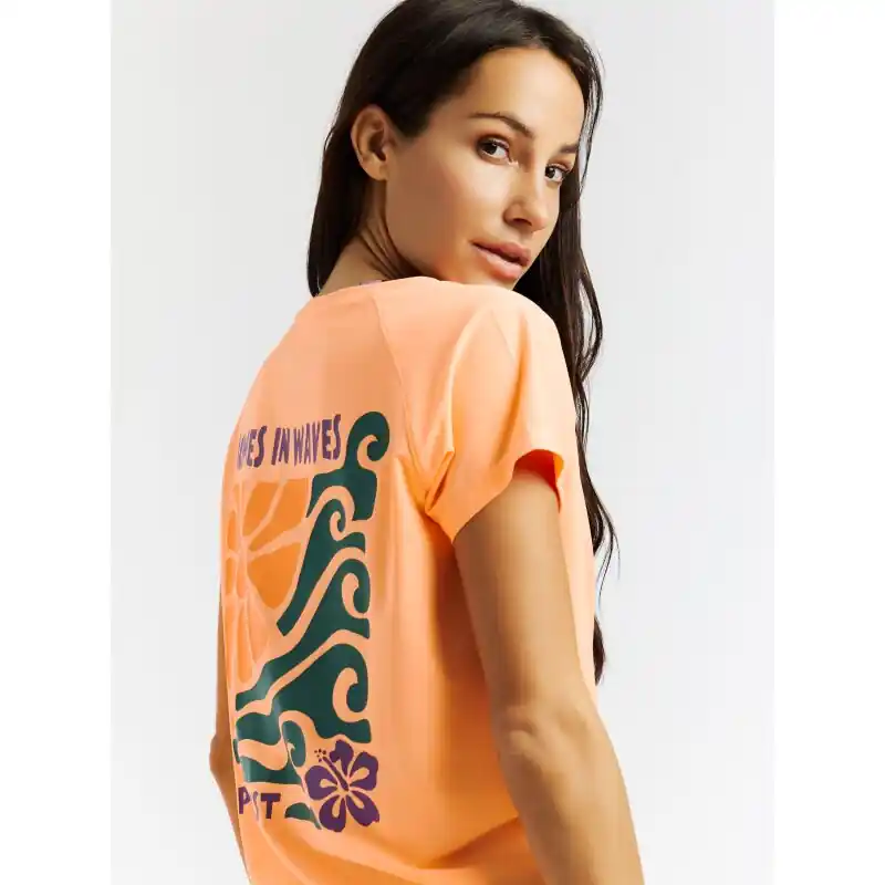 Protest Magia Surf T Short Sleeves shocking orange Meistverkauft