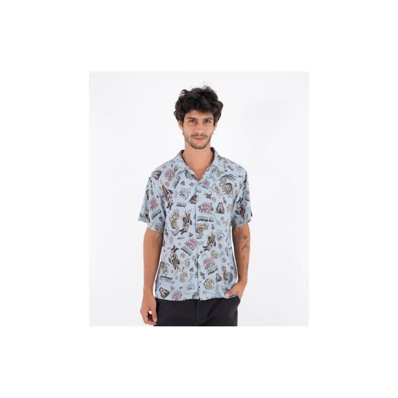 Hurley M Woven S/S Etam worker blue Kracherpreis