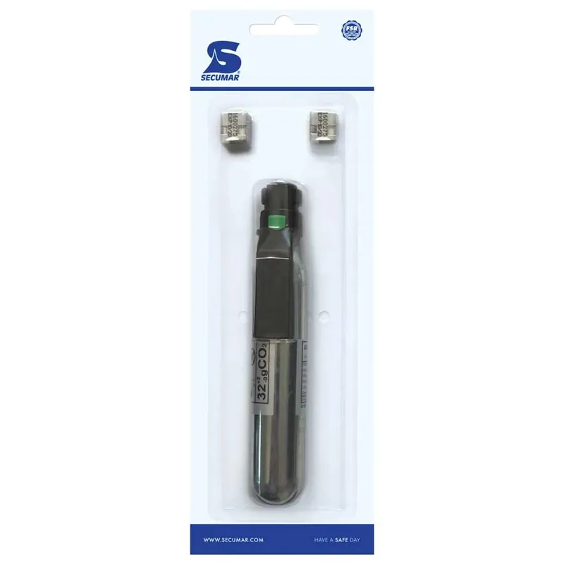 Schneller Versand Secumar CO2-DOCK CO2-Patrone ab 32g mit Bajonett 2 Tabletten in PillBox