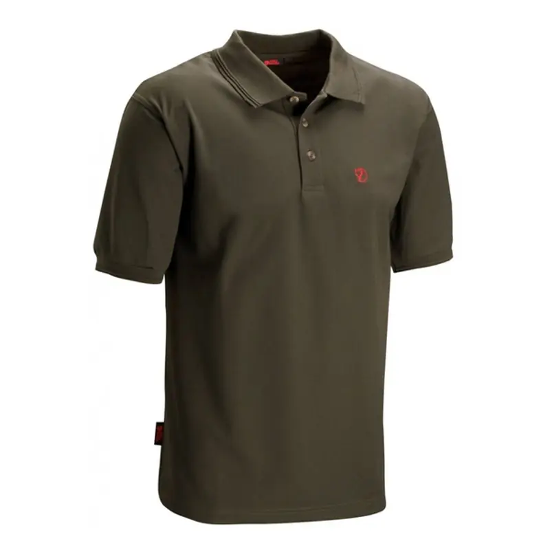 Jetzt Bestellen Fjällräven Crowley Piqué Shirt Herren Poloshirt dark olive