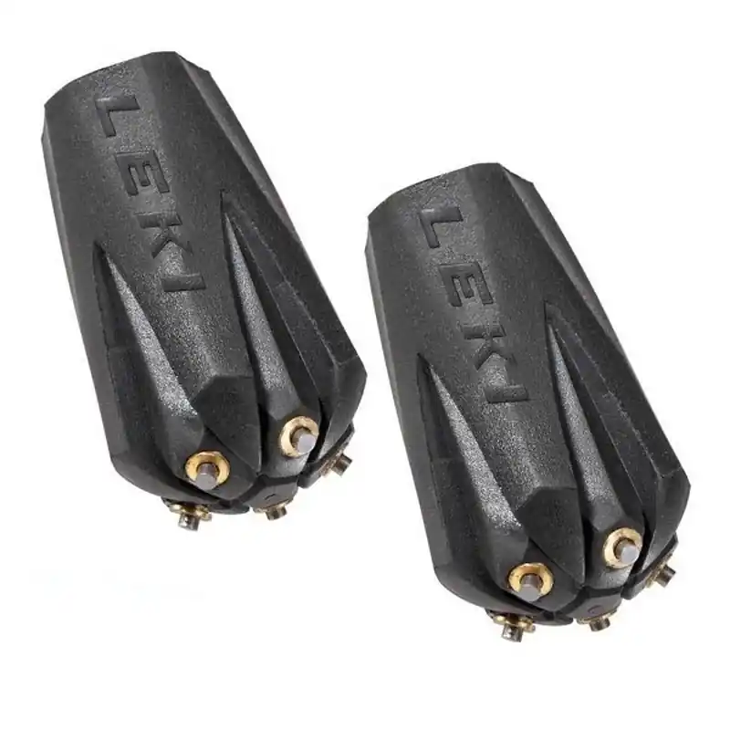 Leki Trekking Silent Spike Pad Gummipuffer mit 5 Spikes für Trekkingstöcke 1 Paar Wochenendangebot