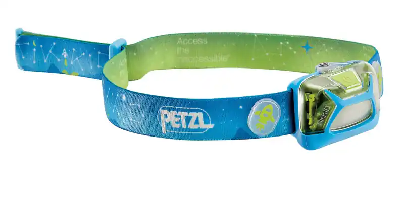 Petzl Tikkid Kinder Stirnlampe Helmlampe 20 Lumen blau Neu