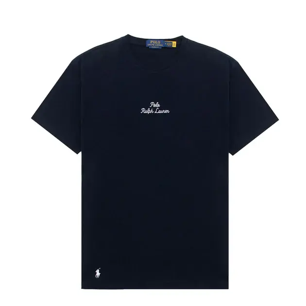 Polo Ralph Lauren Classic Fit Script Logo T-Shirt Aviator Navy Aktuell