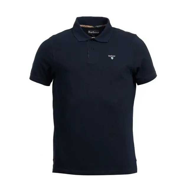 Aktuell Barbour Tartan Cotton Pique Polo Shirt New Navy