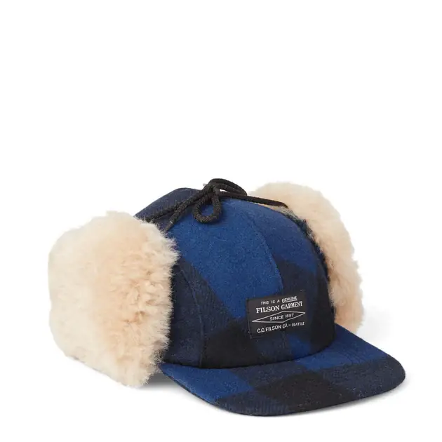 Filson Double Mackinaw Cap Cobalt / Black Markenware