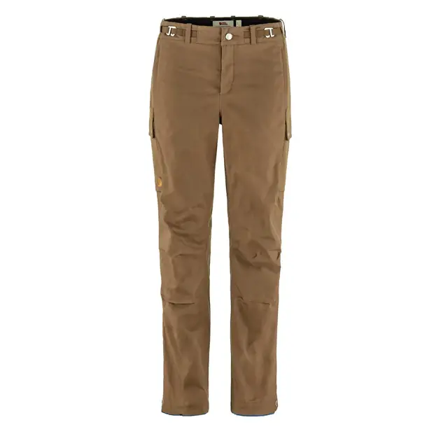 Highlight Fjällräven Womens Singi X-Trousers Short Leg Wood Brown