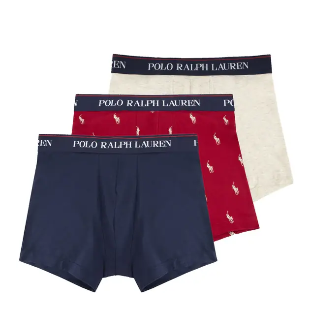 Jetzt Kaufen Polo Ralph Lauren Classic Trunk 3-Pack Navy / Red / Oat Heather