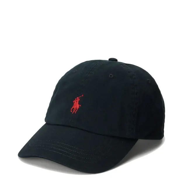 Saisonangebot Polo Ralph Lauren Cotton Chino Baseball Cap Polo Black/ Rl 2000 Red