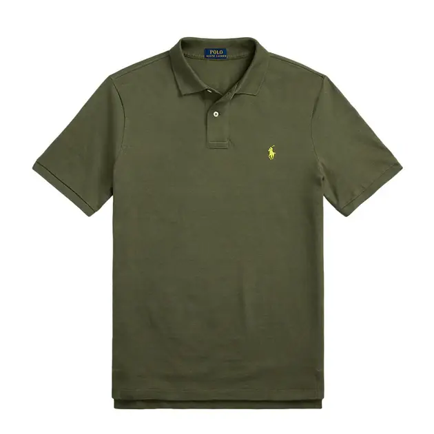 Online Kaufen Polo Ralph Lauren Custom Slim Fit Mesh Polo Shirt Dark Sage