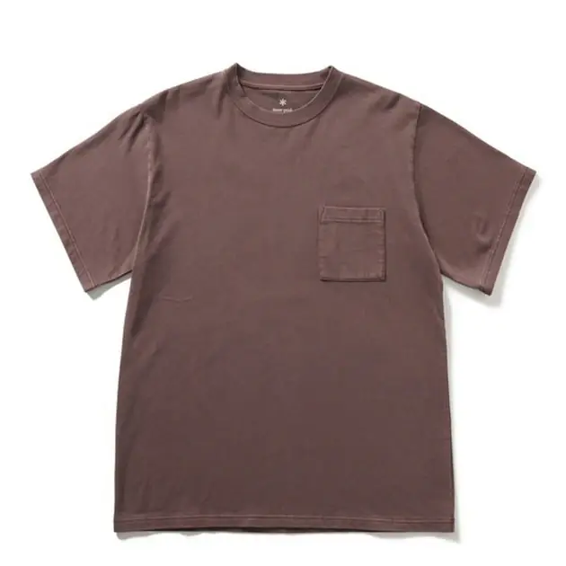 Snow Peak Garment Dyed T-Shirt Burgundy Sichere Zahlung