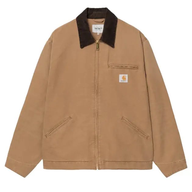 Sonderaktion Carhartt WIP Detroit Jacket Rinsed Hamilton Brown / Tobacco