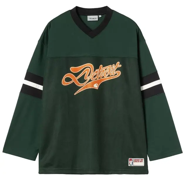 Bestpreis Carhartt WIP L/S Detroit Mesh T-Shirt Conifer / Black / Wax