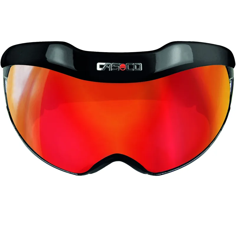 Expressversand Casco SNOWmask 6 Visier Vautron schwarz glanz/ Multilayer rot