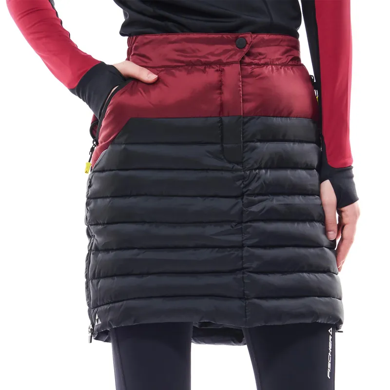 Versand Am Gleichen Tag Fischer Skiwear Damen Nordic Isolations Rock IDRE black/burgundy