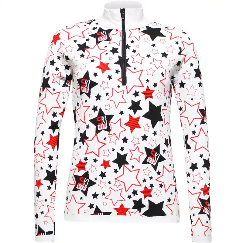 Neu Im Sortiment Newland Damen gestricktes Funktionsshirt ADAMANTEA white/red